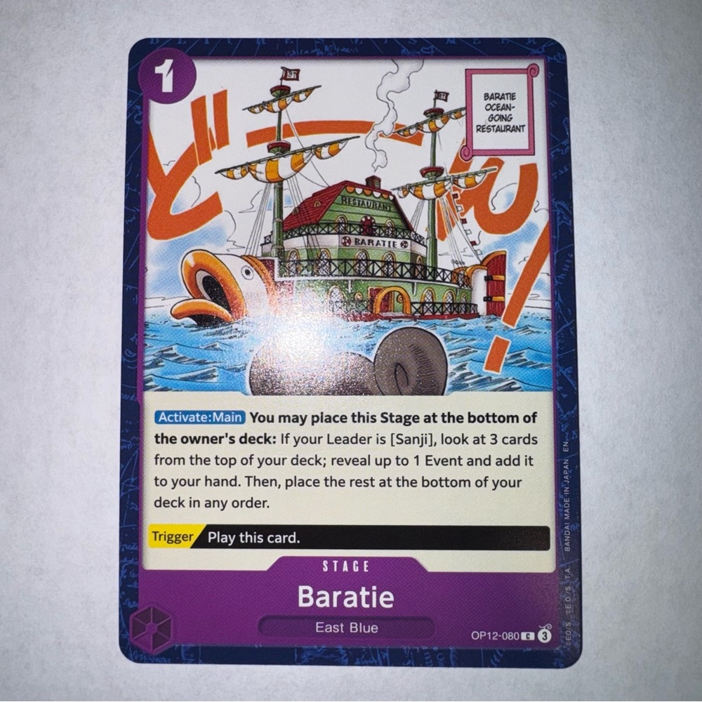 One Piece CCG Baratie Legacy Of The Master C OP12-080 NM